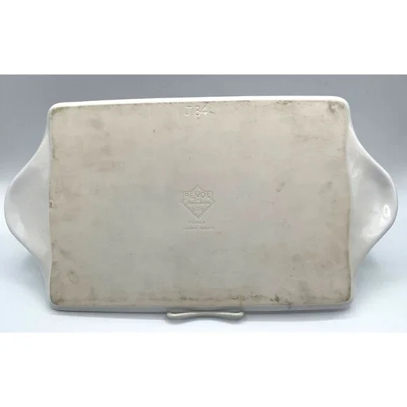 Vintage Revol Porcelain Fromages De France Cheese Platter Tray White 16" x 9" - Picture 9 of 11